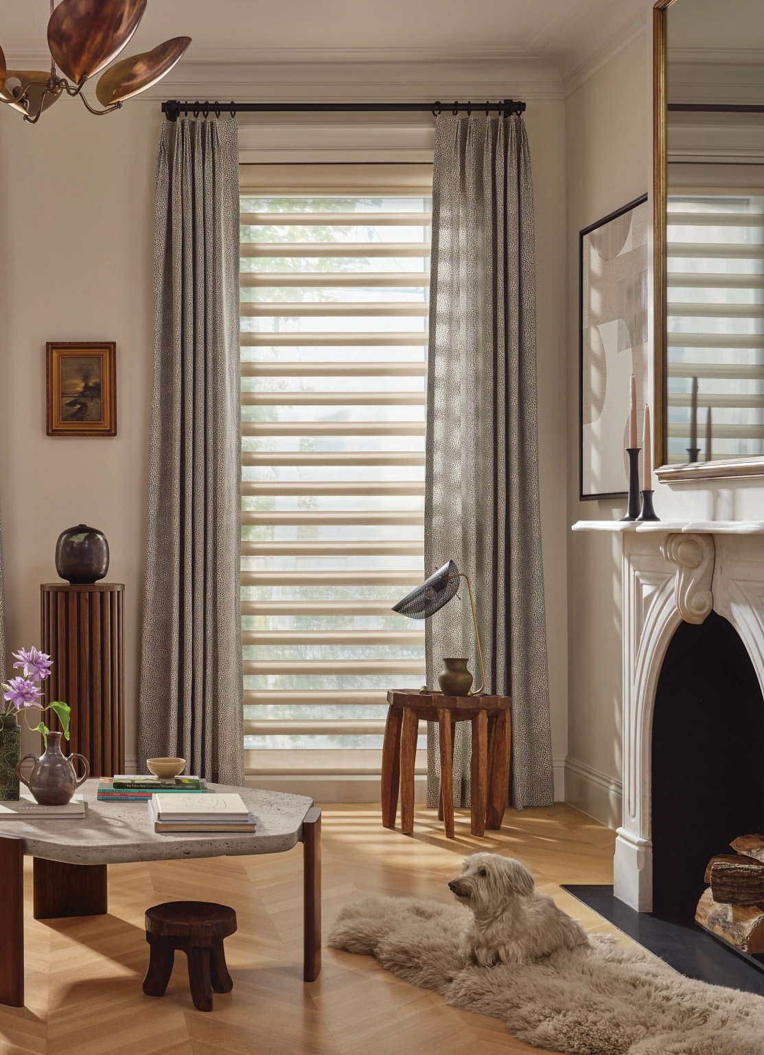 Elegant indoor window shades